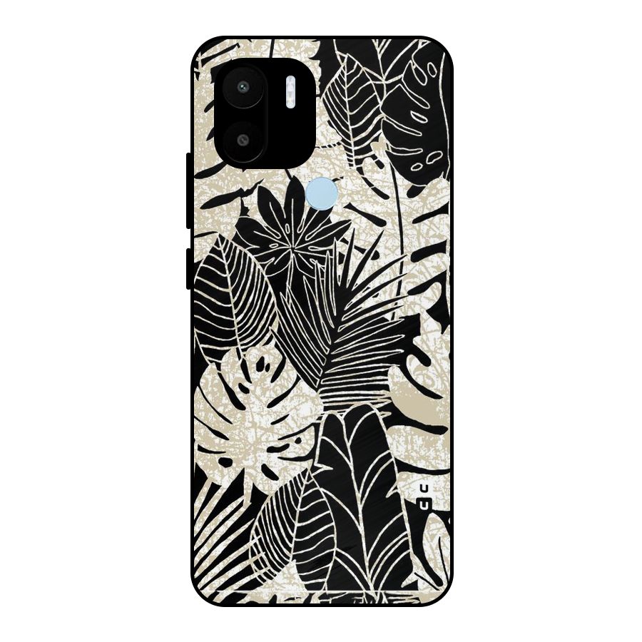 Leaf Pattern Metal Back Case for Redmi A2+