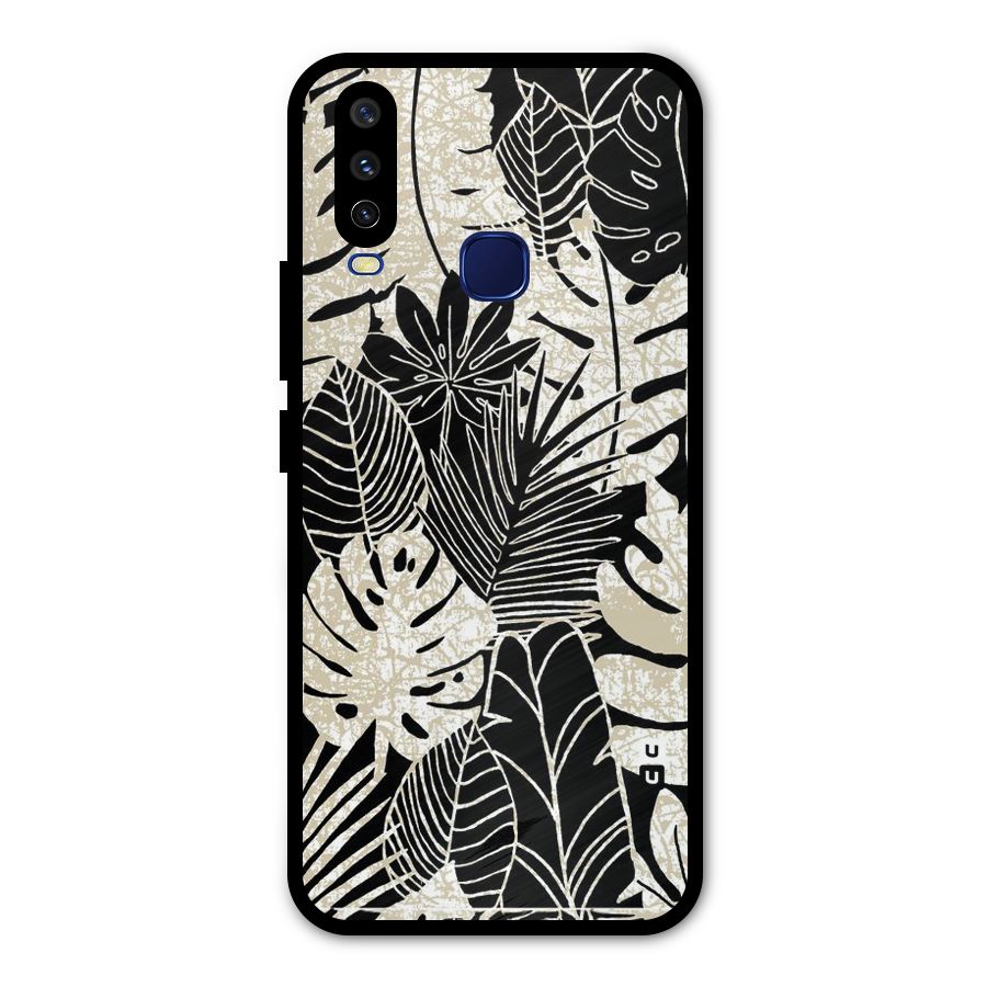 Leaf Pattern Metal Back Case for Vivo Y15