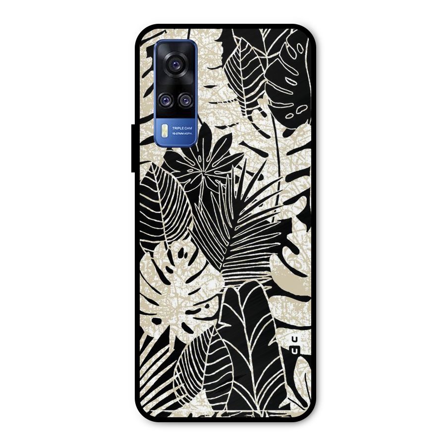 Leaf Pattern Metal Back Case for Vivo Y51A