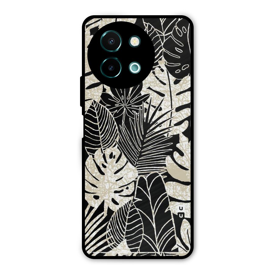 Leaf Pattern Metal Back Case for Vivo Y58
