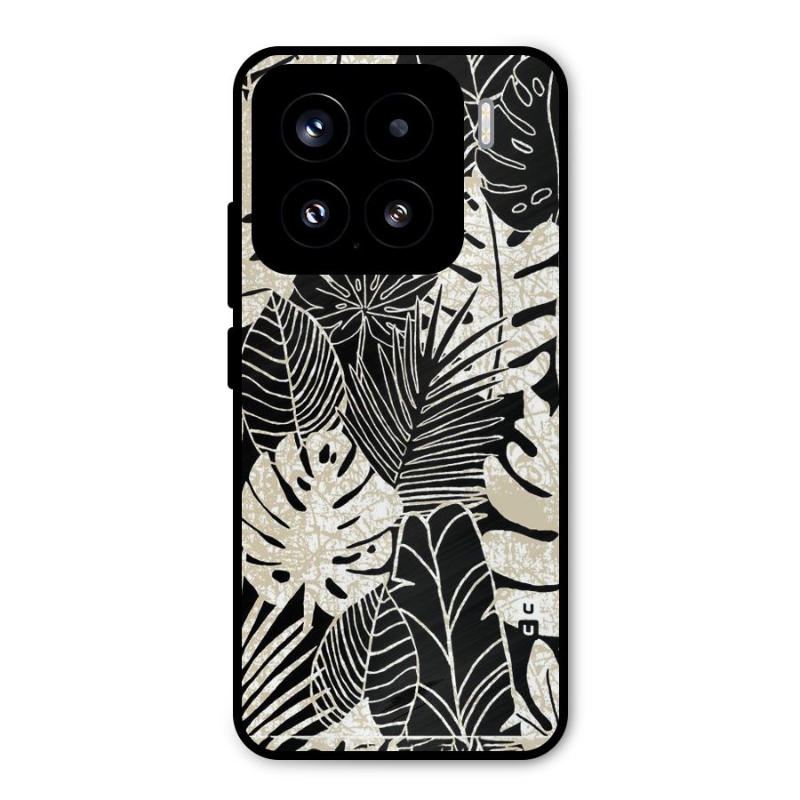 Leaf Pattern Metal Back Case for Xiaomi 15