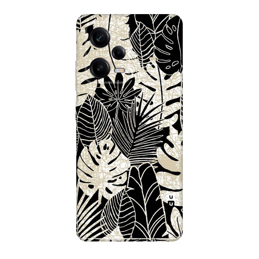 Leaf Pattern Original Polycarbonate Back Case for Redmi Note 12 Pro