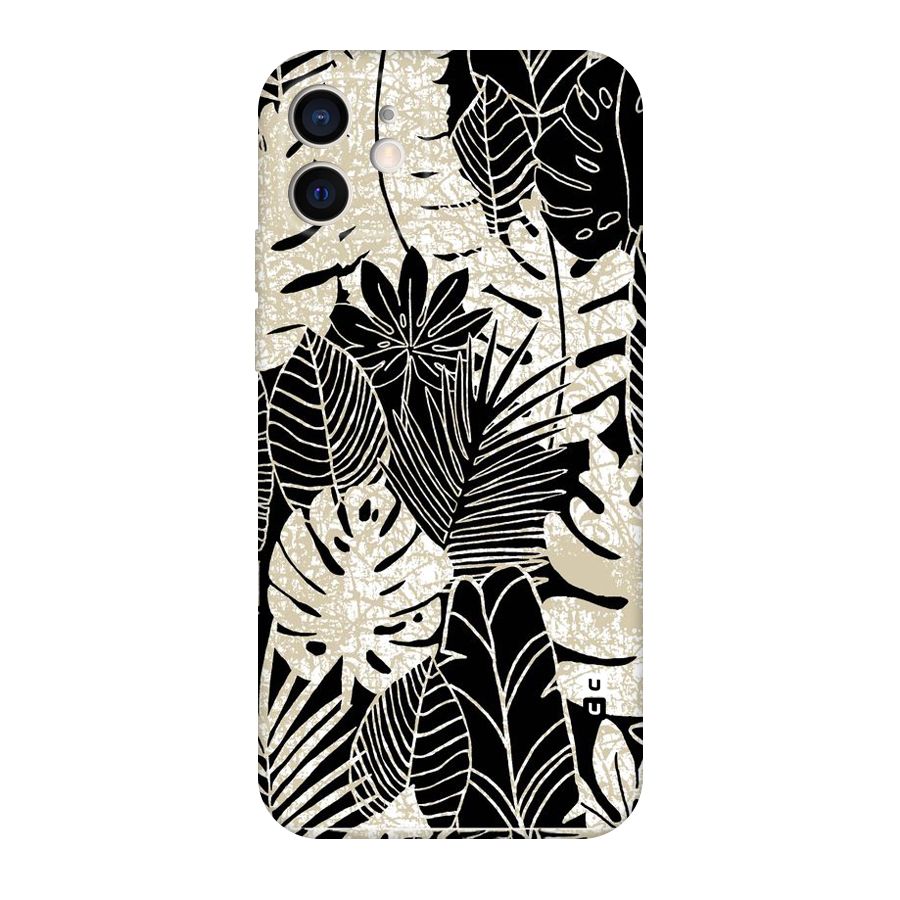 Leaf Pattern Original Polycarbonate Back Case for iPhone 12