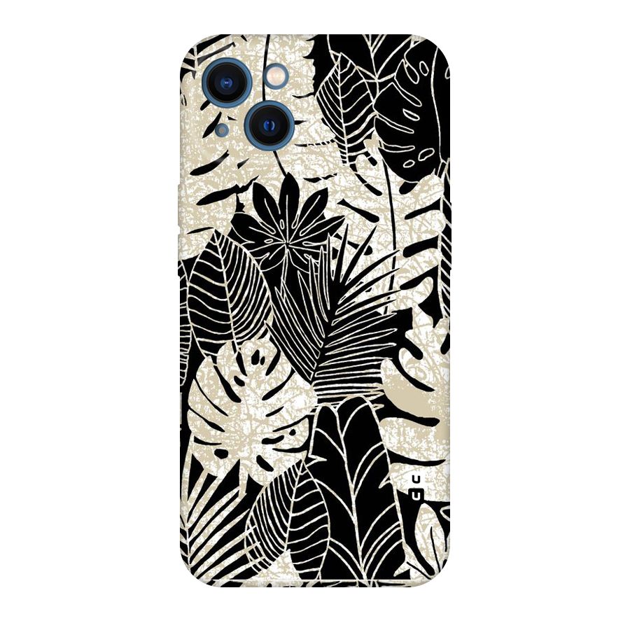 Leaf Pattern Original Polycarbonate Back Case for iPhone 13