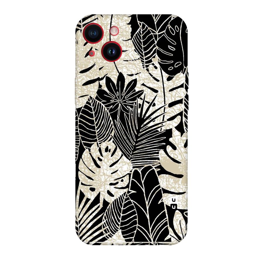 Leaf Pattern Original Polycarbonate Back Case for iPhone 14 Plus