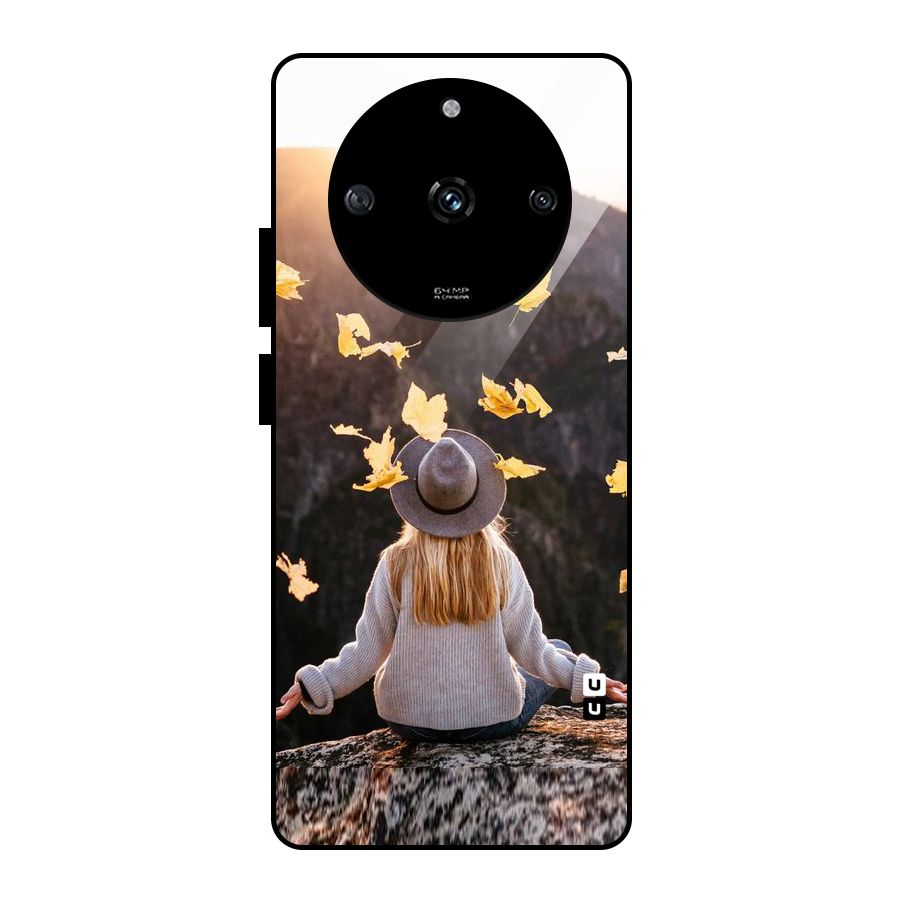 Leaf Rain Sunset Glass Back Case for Realme Narzo 60 5G