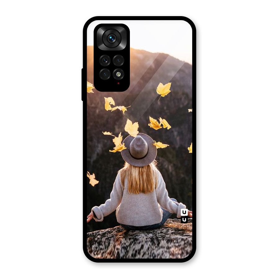 Leaf Rain Sunset Glass Back Case for Redmi Note 11S