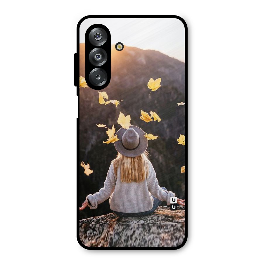Leaf Rain Sunset Metal Back Case for Galaxy A26