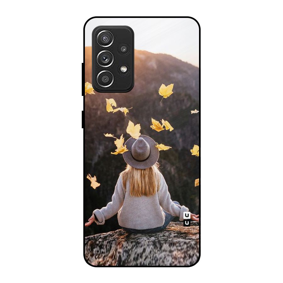Leaf Rain Sunset Metal Back Case for Galaxy A52s 5G