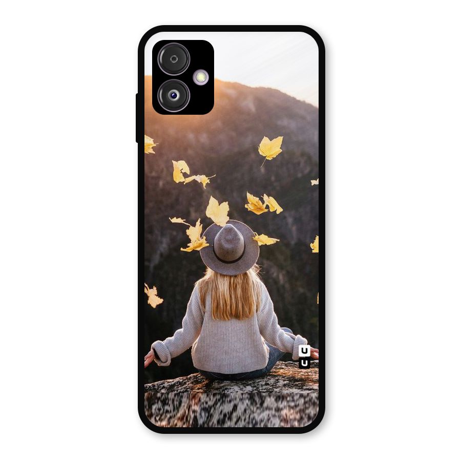 Leaf Rain Sunset Metal Back Case for Galaxy F14