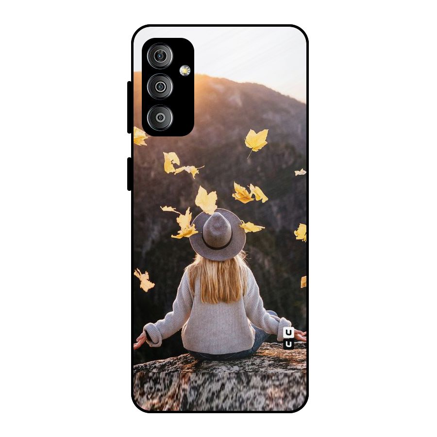 Leaf Rain Sunset Metal Back Case for Galaxy F23