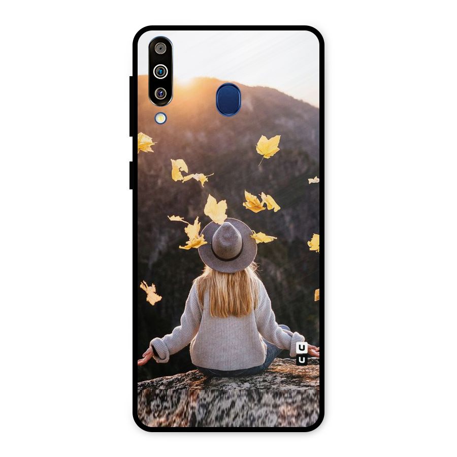 Leaf Rain Sunset Metal Back Case for Galaxy M30