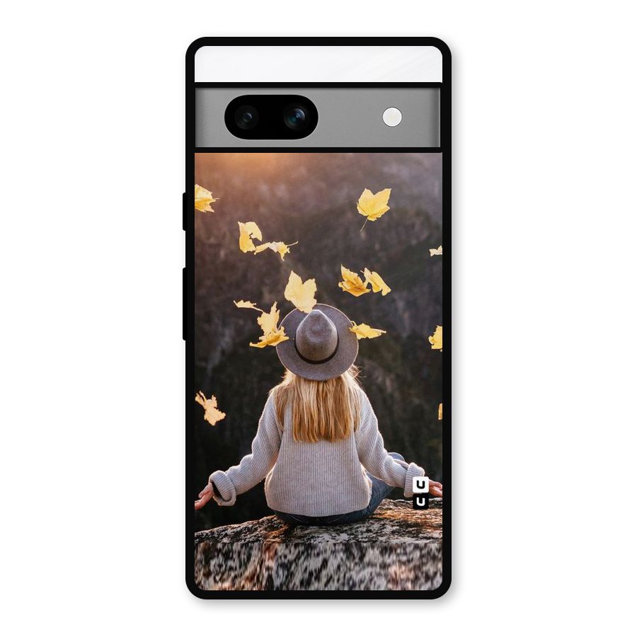 Leaf Rain Sunset Metal Back Case for Google Pixel 7a
