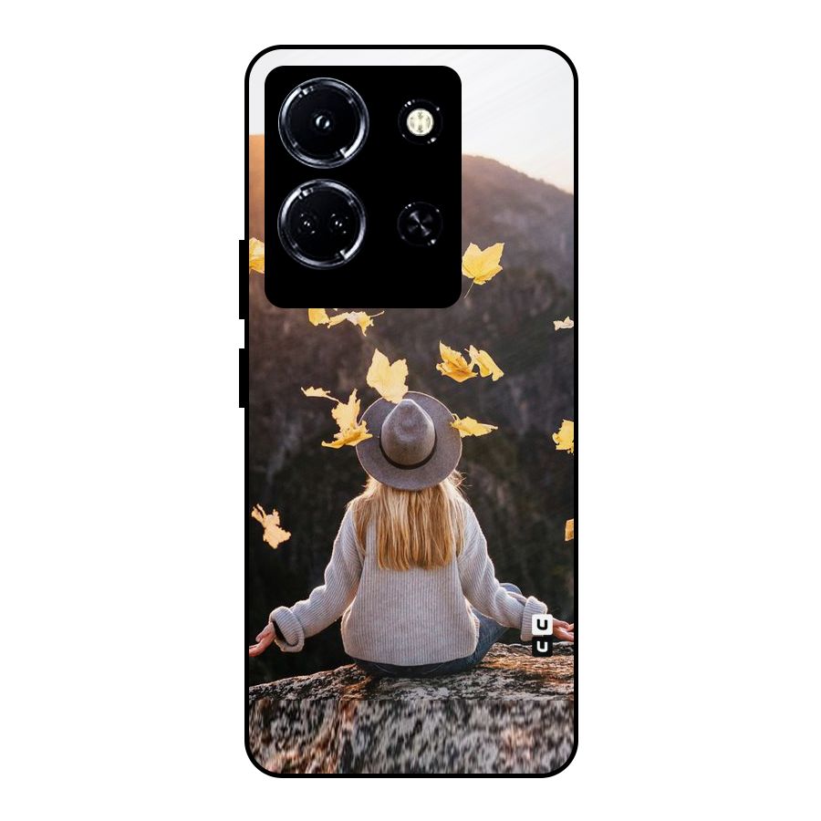 Leaf Rain Sunset Metal Back Case for Infinix Note 30 5G