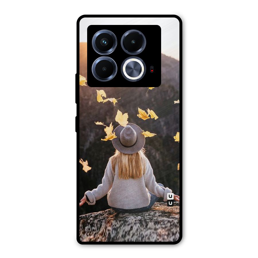 Leaf Rain Sunset Metal Back Case for Infinix Note 40 5G