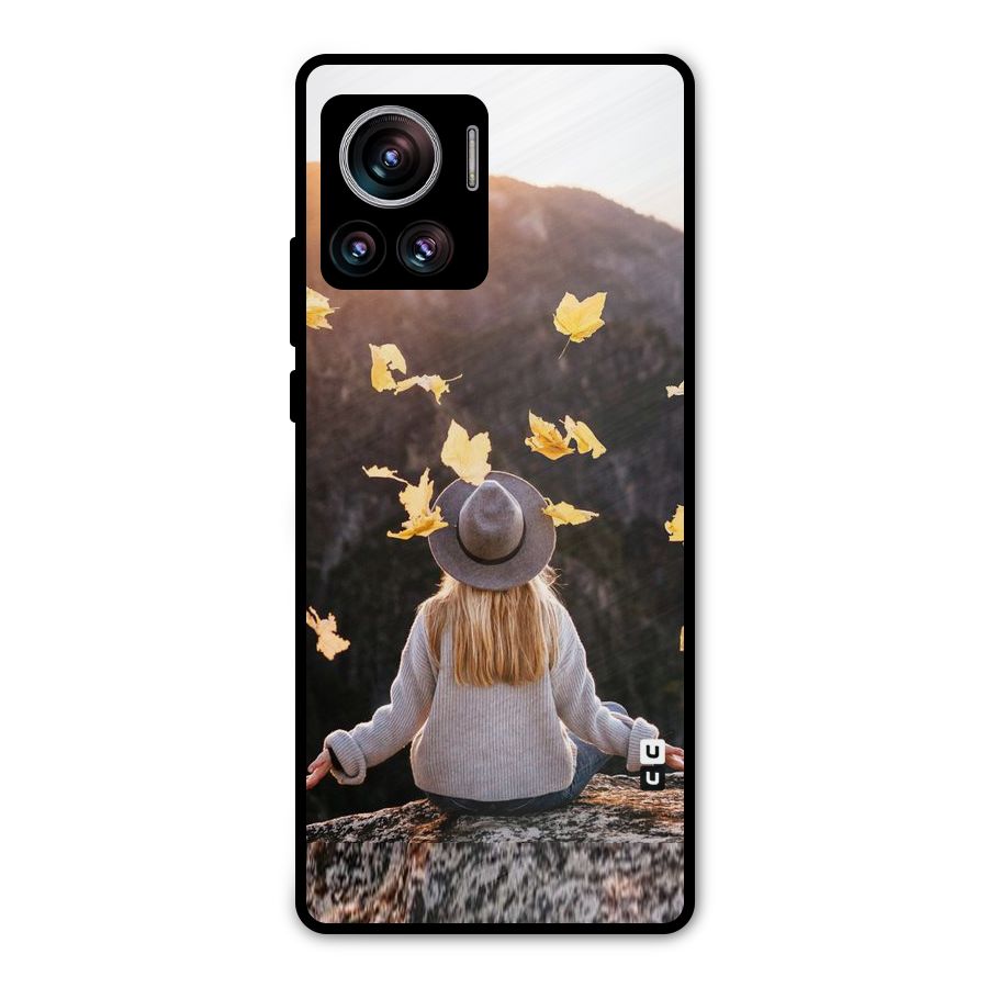 Leaf Rain Sunset Metal Back Case for Motorola Edge 30 Ultra