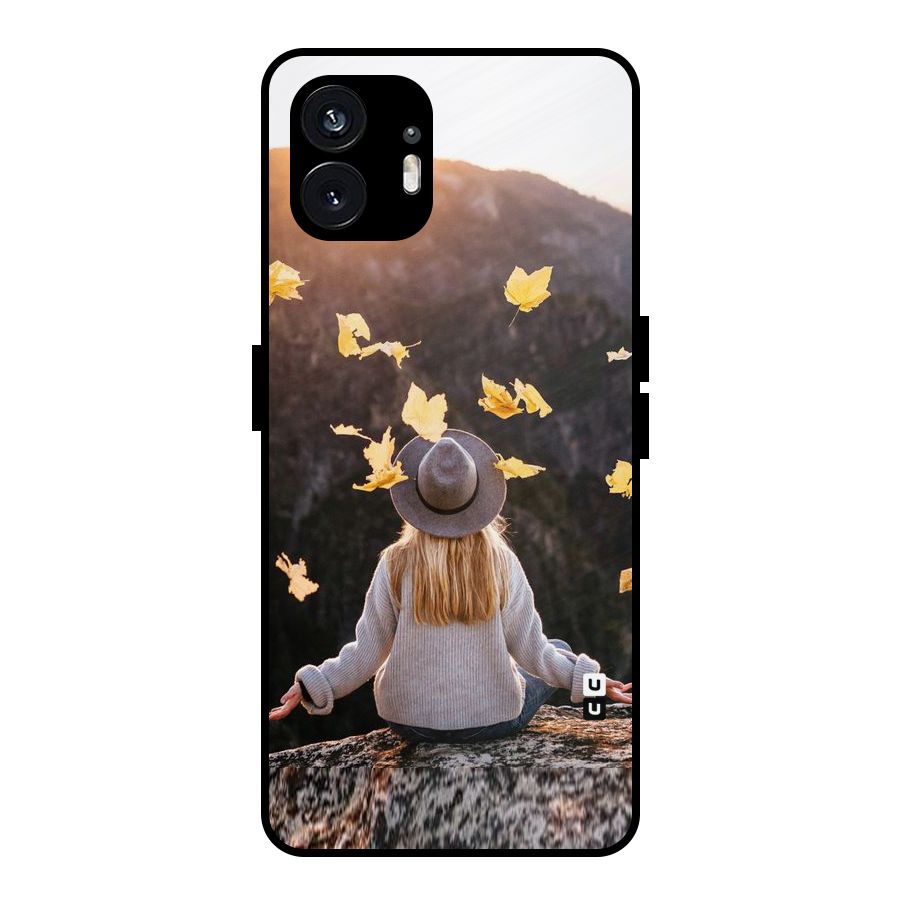 Leaf Rain Sunset Metal Back Case for Nothing Phone 2