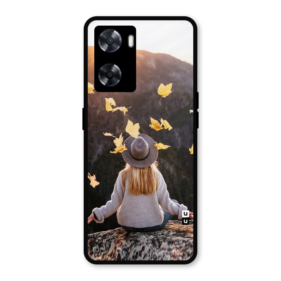 Leaf Rain Sunset Metal Back Case for Oppo A77