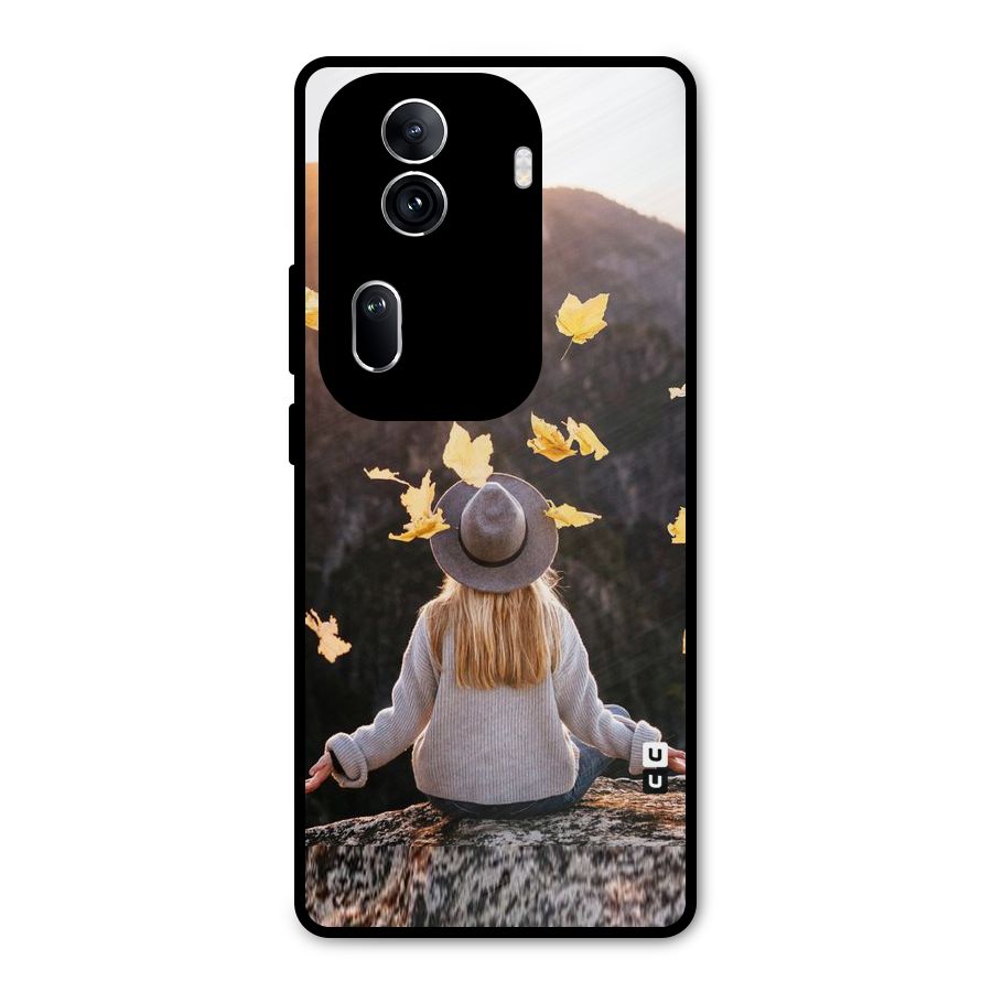 Leaf Rain Sunset Metal Back Case for Oppo Reno11 Pro 5G