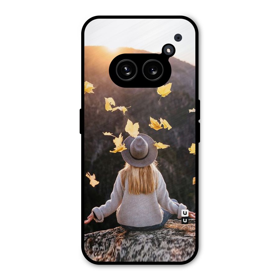 Leaf Rain Sunset Metal Back Case for Nothing Phone 2a