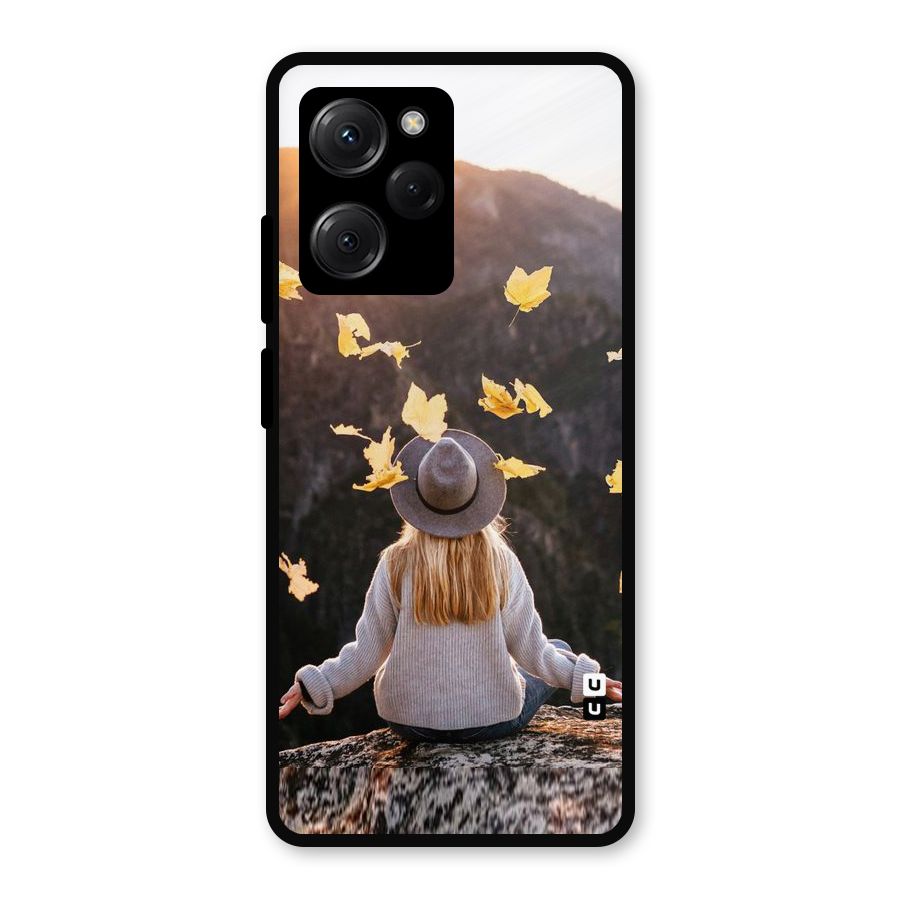 Leaf Rain Sunset Metal Back Case for Poco X5 Pro