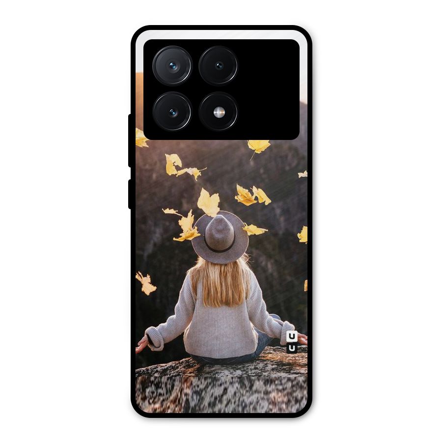 Leaf Rain Sunset Metal Back Case for Poco X6 Pro