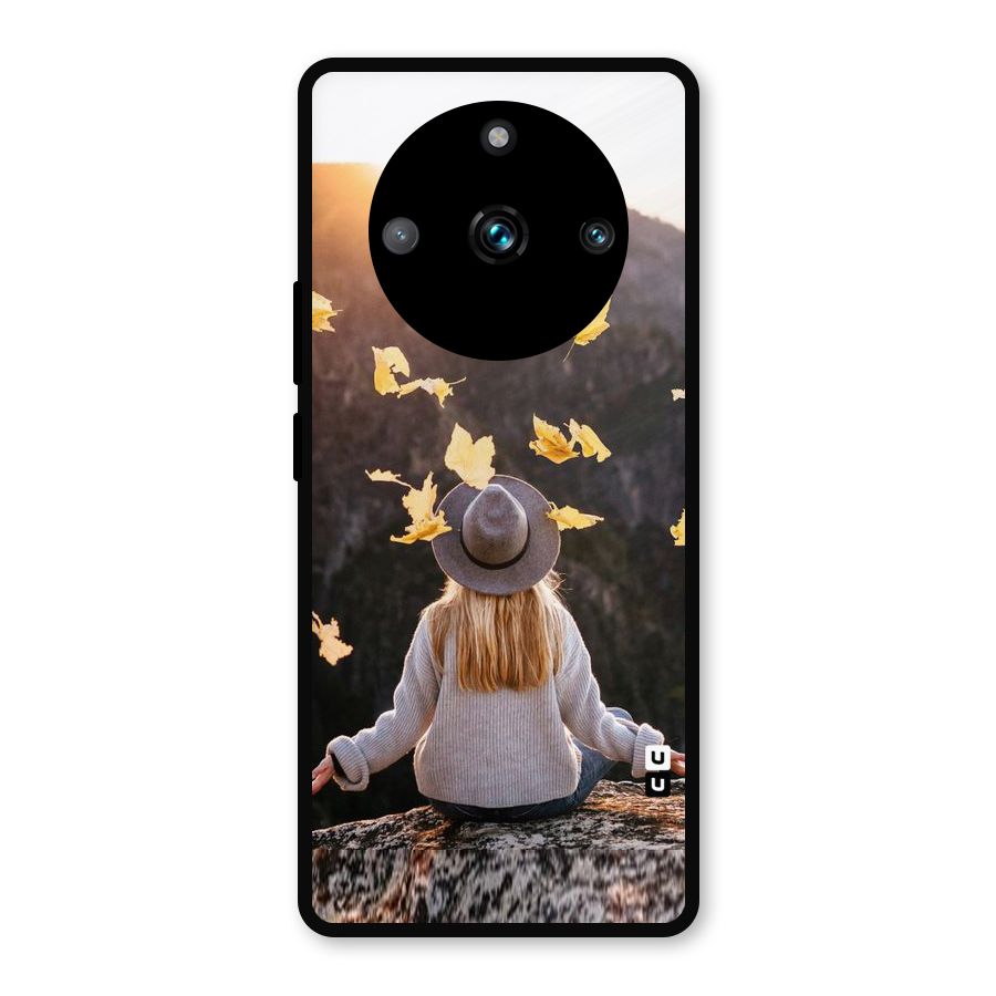 Leaf Rain Sunset Metal Back Case for Realme 11 Pro
