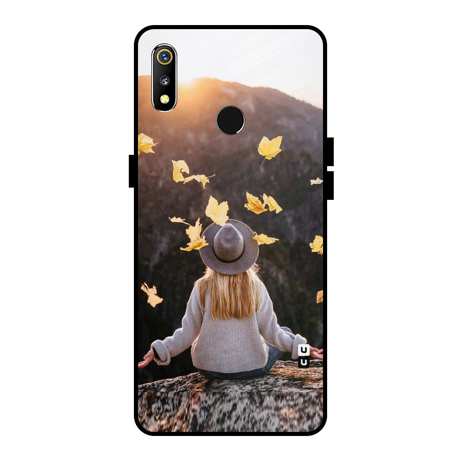 Leaf Rain Sunset Metal Back Case for Realme 3i