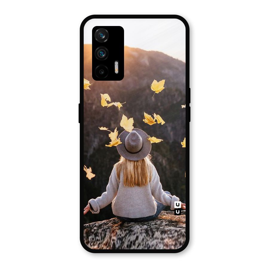 Leaf Rain Sunset Metal Back Case for Realme GT 5G