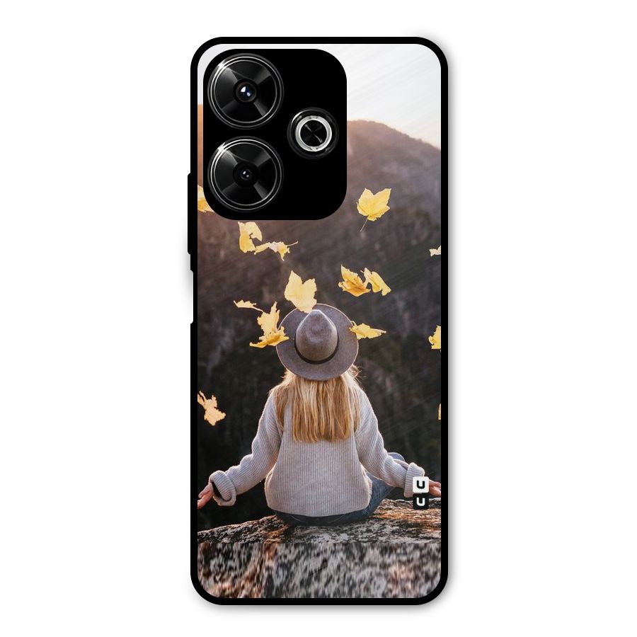 Leaf Rain Sunset Metal Back Case for Redmi 13 5G