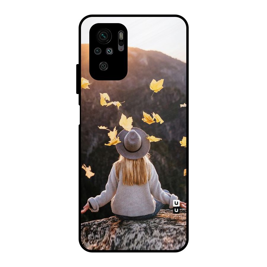 Leaf Rain Sunset Metal Back Case for Redmi Note 10S