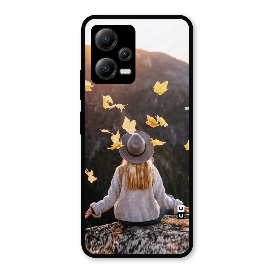 Leaf Rain Sunset Metal Back Case for Redmi Note 12 5G