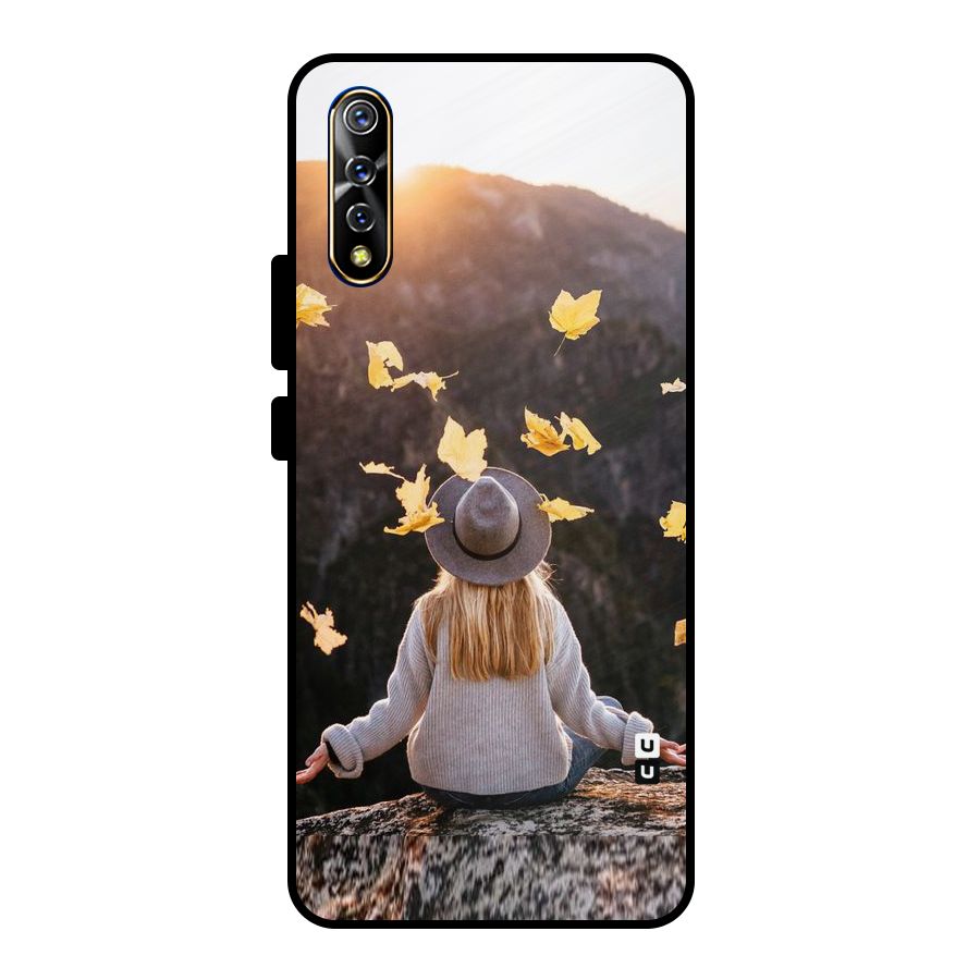 Leaf Rain Sunset Metal Back Case for Vivo S1