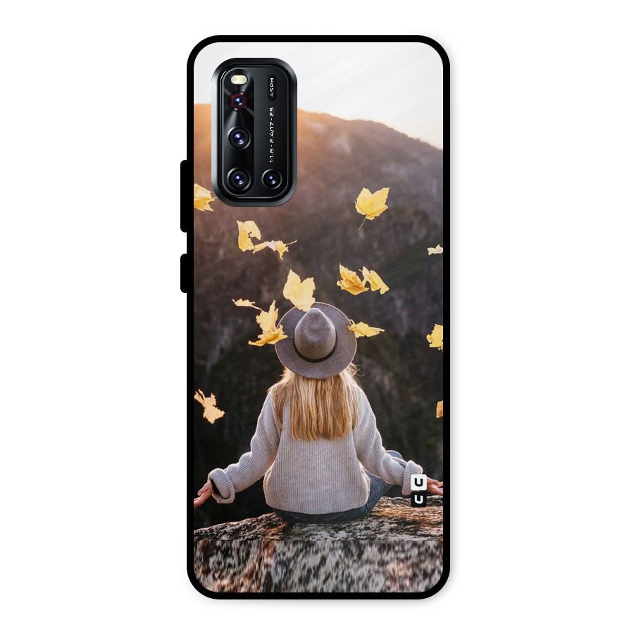 Leaf Rain Sunset Metal Back Case for Vivo V19