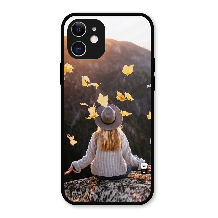 Leaf Rain Sunset Metal Back Case for iPhone 12