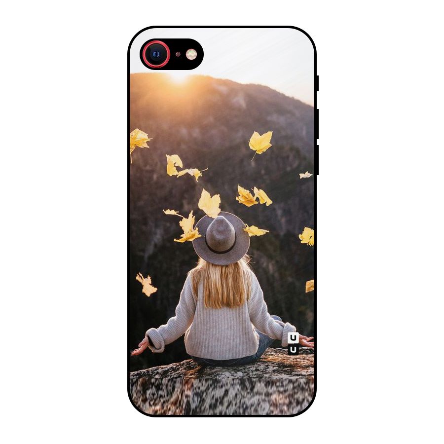 Leaf Rain Sunset Metal Back Case for iPhone 7