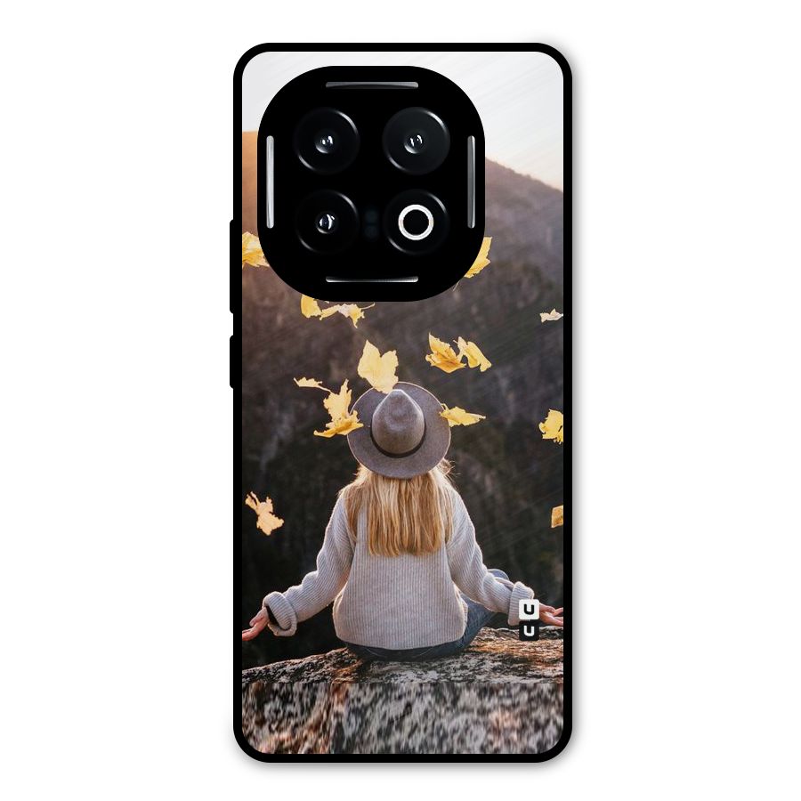 Leaf Rain Sunset Metal Back Case for iQOO 13