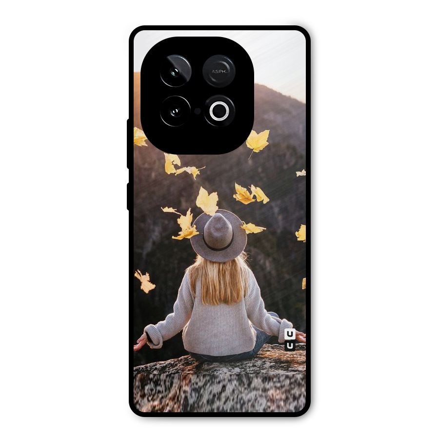 Leaf Rain Sunset Metal Back Case for iQOO Neo 10