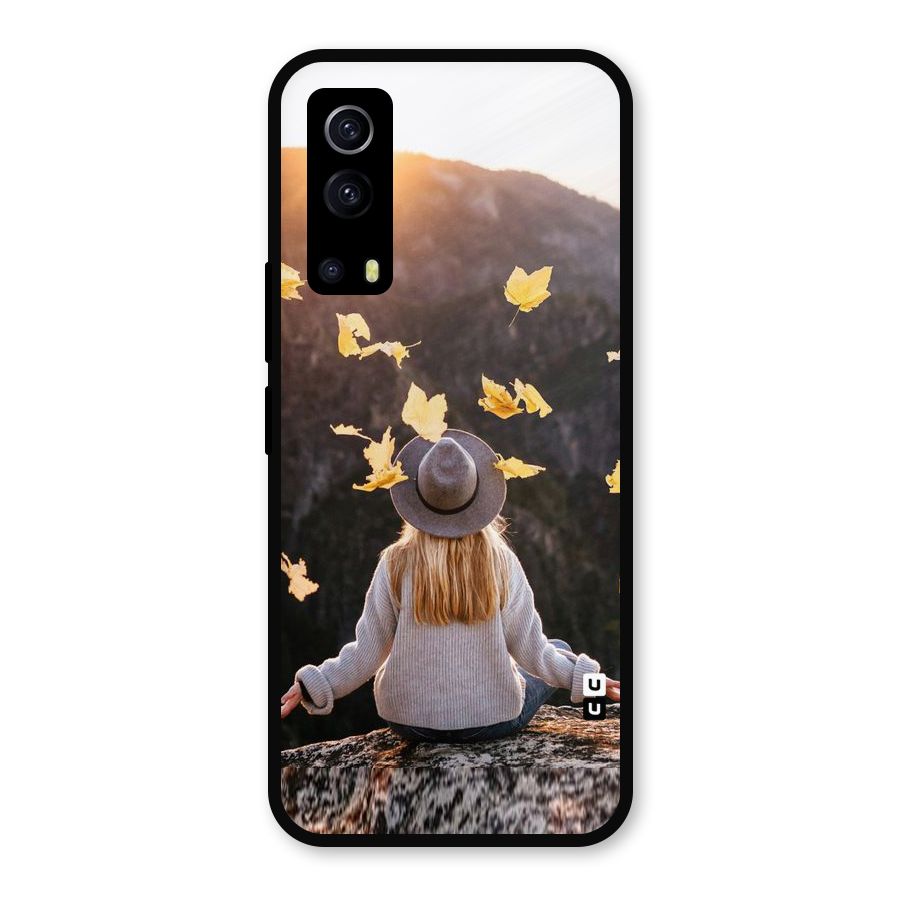 Leaf Rain Sunset Metal Back Case for iQOO Z3