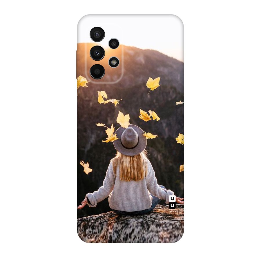 Leaf Rain Sunset Original Polycarbonate Back Case for Galaxy A23