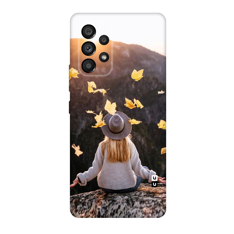 Leaf Rain Sunset Original Polycarbonate Back Case for Galaxy A53 5G
