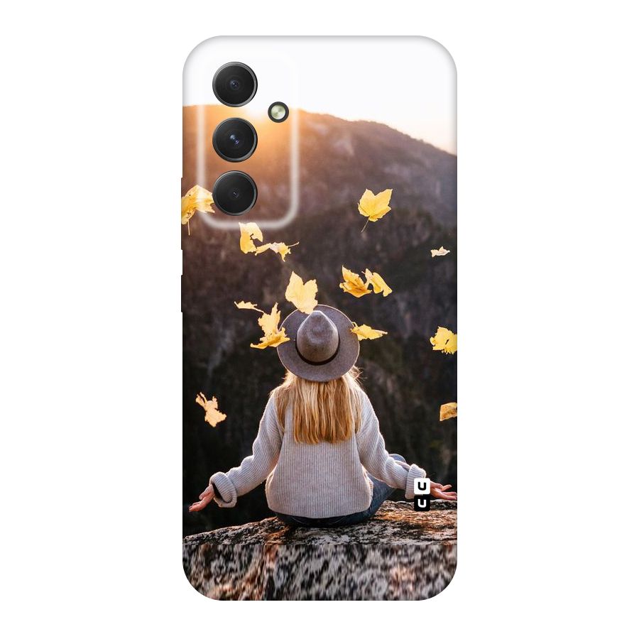 Leaf Rain Sunset Original Polycarbonate Back Case for Galaxy A54