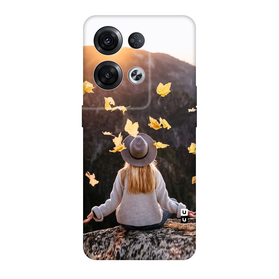 Leaf Rain Sunset Original Polycarbonate Back Case for Oppo Reno8 Pro 5G