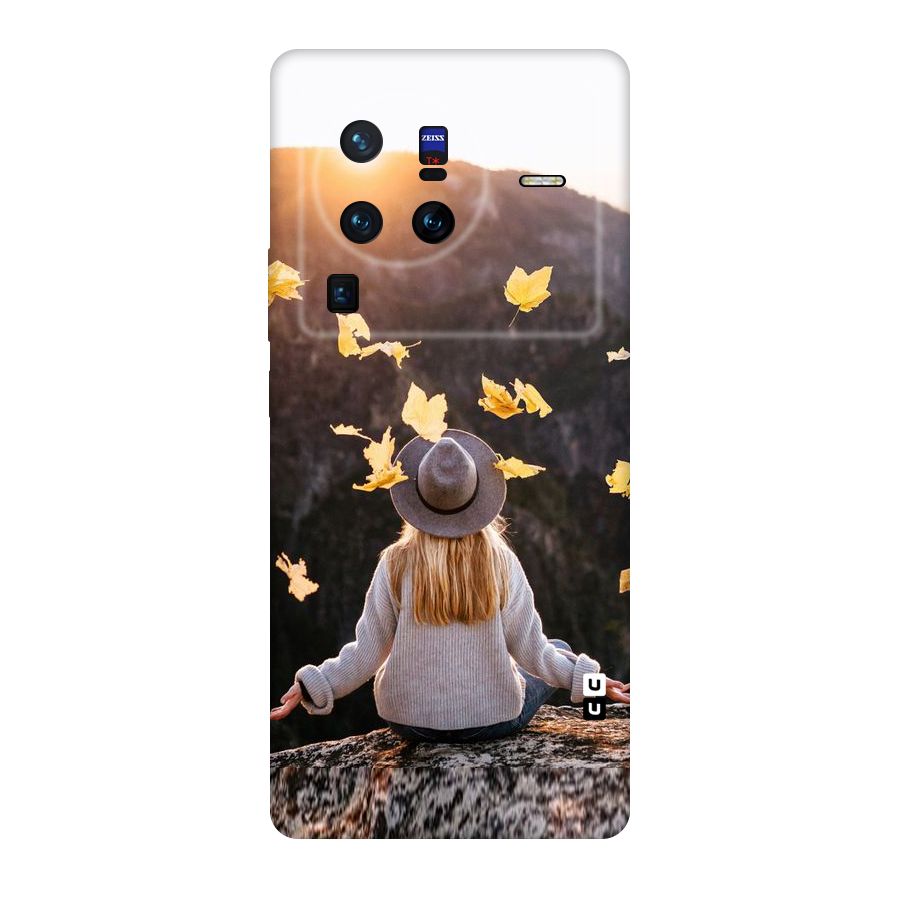 Leaf Rain Sunset Original Polycarbonate Back Case for Vivo X80