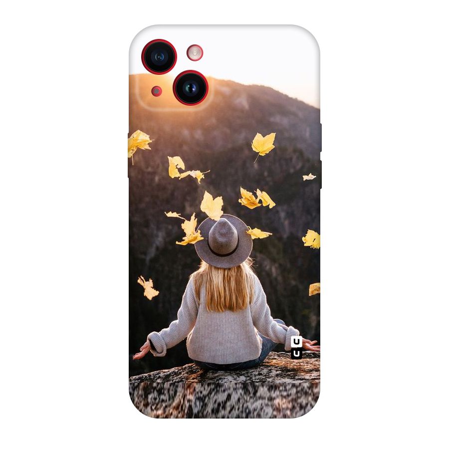 Leaf Rain Sunset Original Polycarbonate Back Case for iPhone 14 Plus