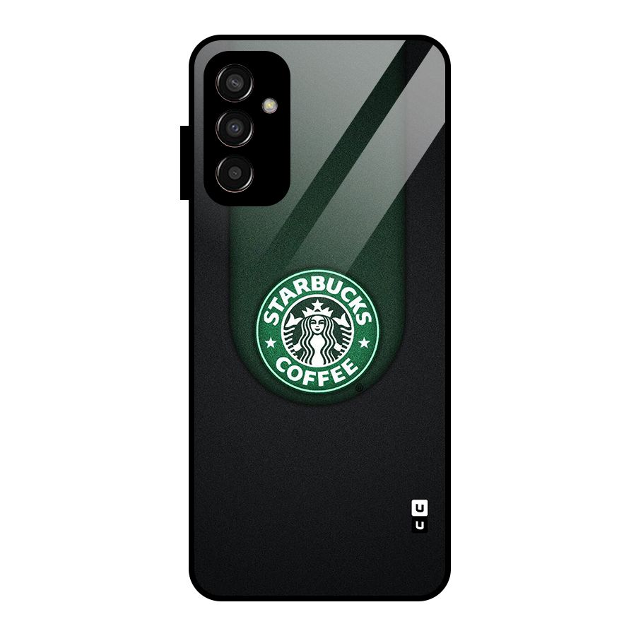 Leaf StarBucks Glass Back Case for Galaxy F13