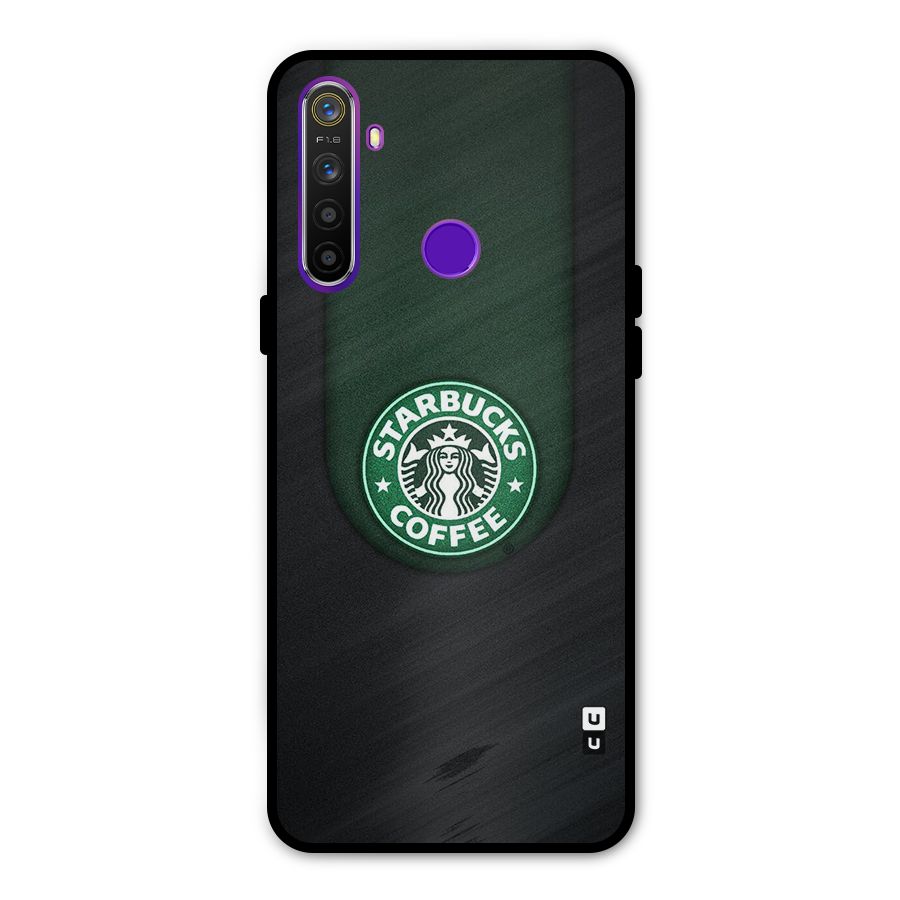 Leaf StarBucks Glass Back Case for Realme 5s