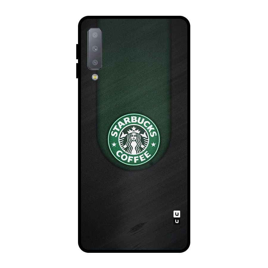 Leaf StarBucks Metal Back Case for Galaxy A7 (2018)