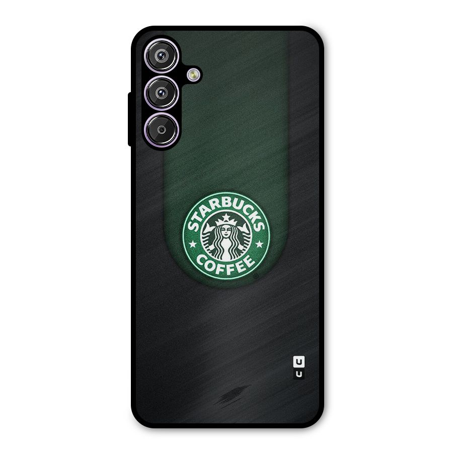 Leaf StarBucks Metal Back Case for Galaxy M15