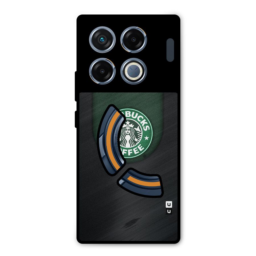 Leaf StarBucks Metal Back Case for Infinix GT 20 Pro